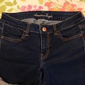 AE DARK WASH JEGGING